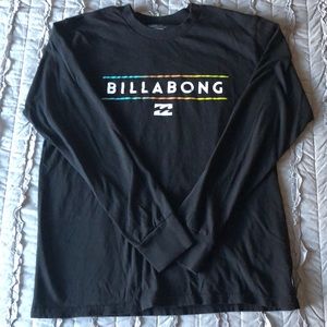 Billabong black long-sleeve shirt